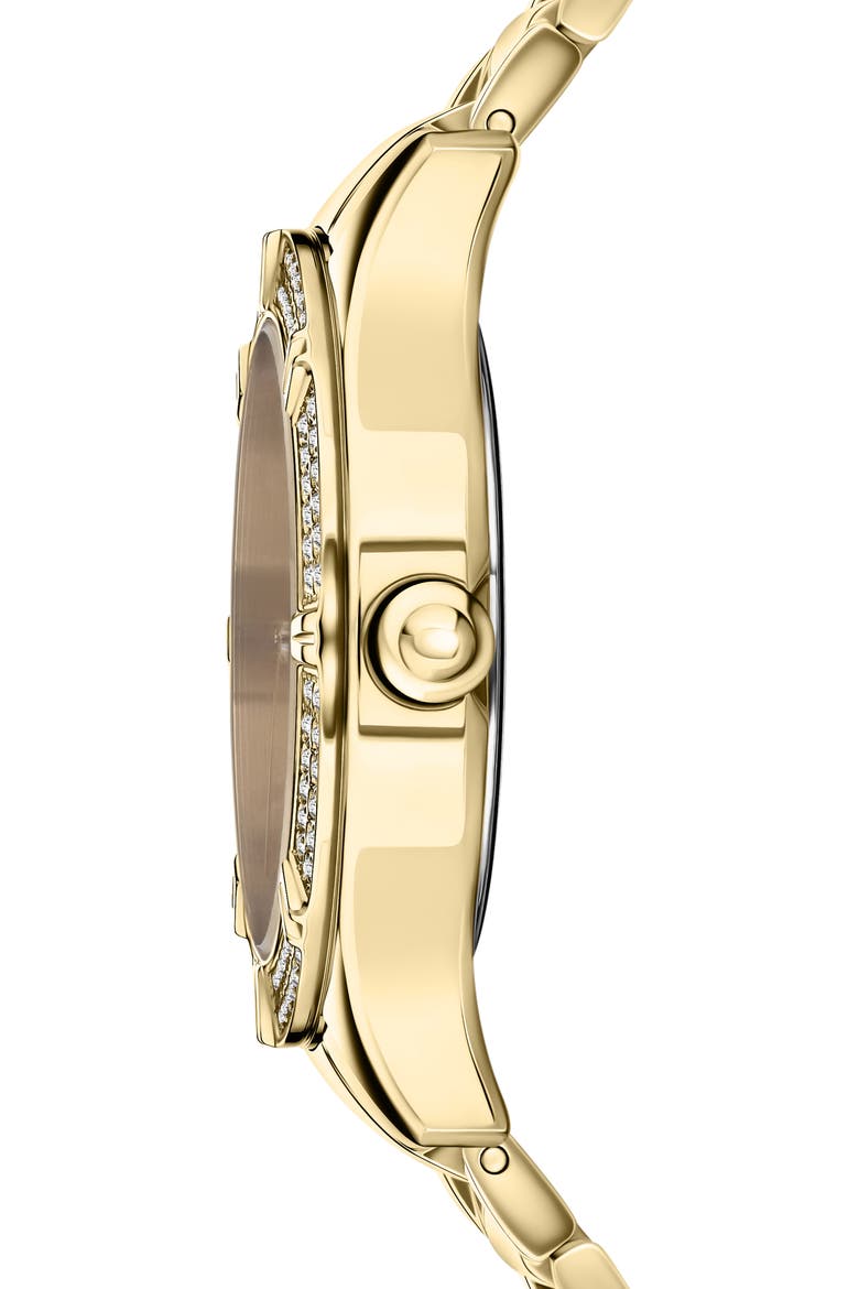 Canton Road Crystal Bracelet Watch, 36mm, Alternate, color, IP YELLOW GOLD