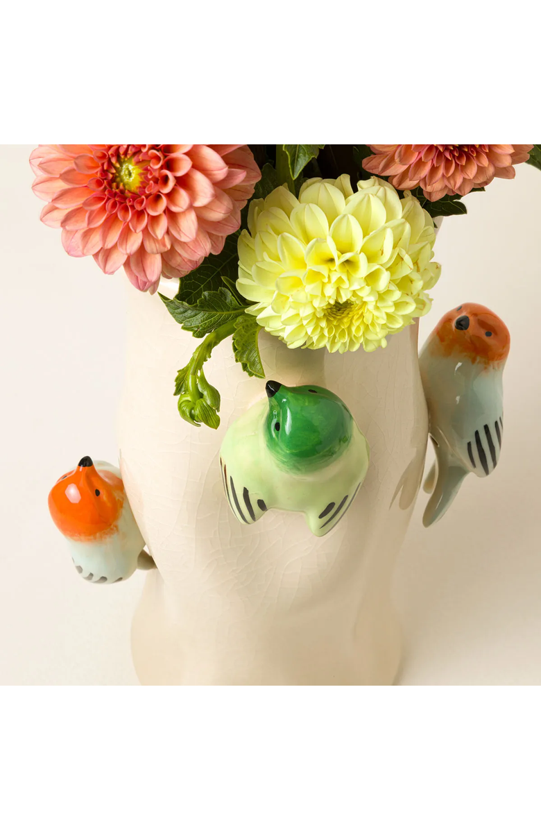 Uncommon Goods Birds on Log Vase by Country Originals, Alternate, color, Multi