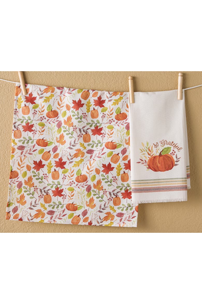 Grateful Harvest Dishtowel Set of 2, Alternate, color, Grateful Harvest