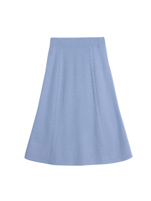 A-Line Cashmere Knitted Skirt