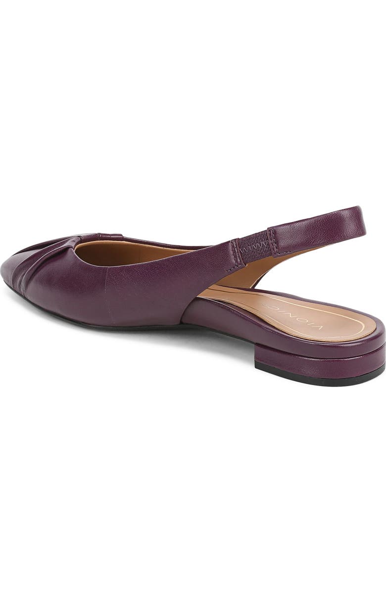 Vionic Gabriella Slingback Flat, Alternate, color, Winter Plum Leather