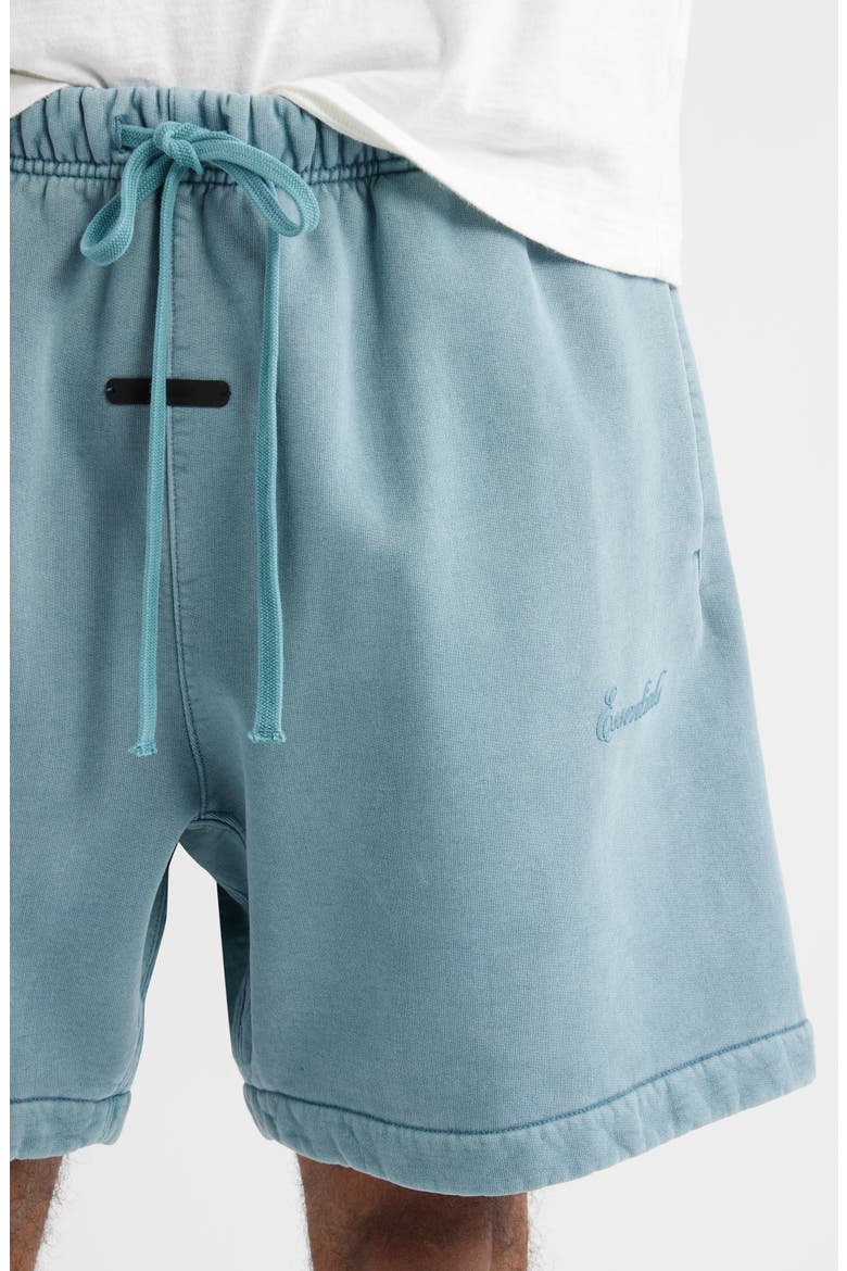 Classic Fit Signature Logo Sweat Shorts, Alternate, color, FADED COASTAL