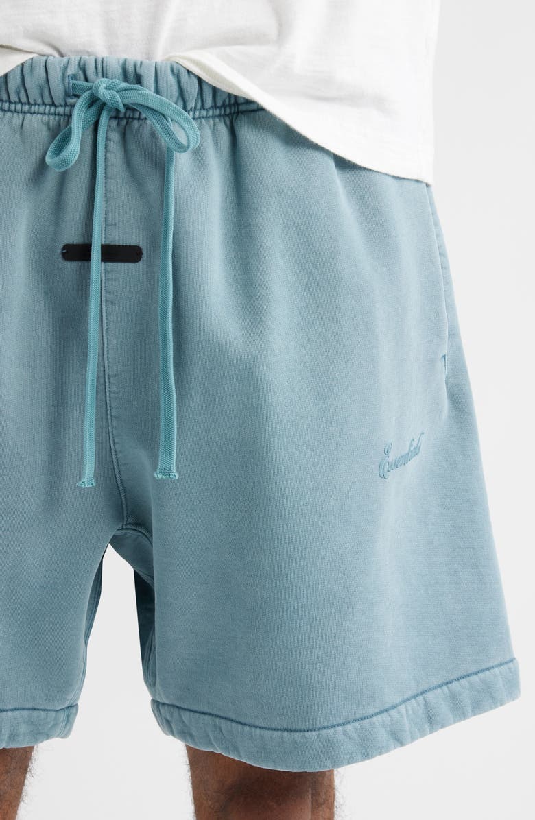 Fear of God Essentials Classic Fit Signature Logo Sweat Shorts, Alternate, color, Faded Coastal