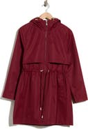 Kate Spade New York Magic Print Hooded Water Resistant Raincoat