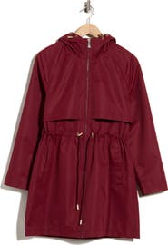 Kate Spade New York Magic Print Hooded Water Resistant Raincoat