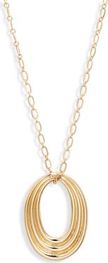 Nordstrom Concentric Circle Pendant Necklace