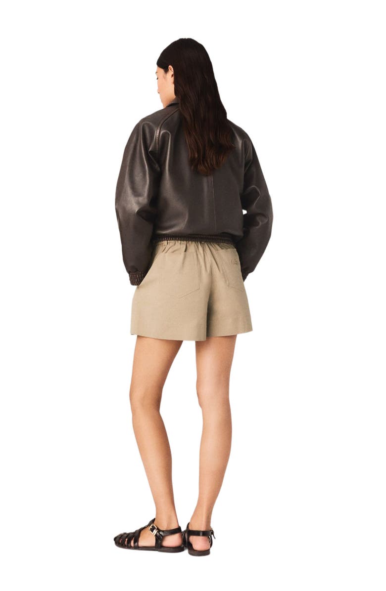 maje Cotton shorts, Alternate, color, Camel