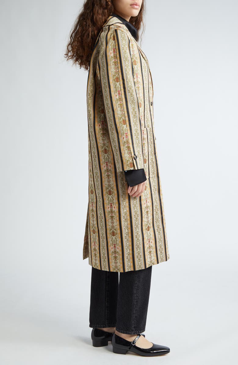 Bode Floret Brocade Double Breasted Coat, Alternate, color, 