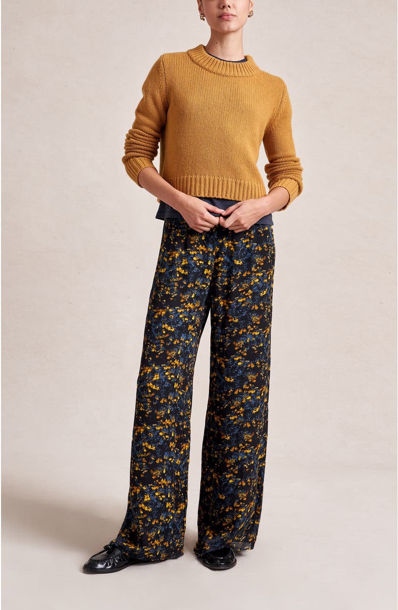 La Ligne Freya Pant, Alternate, color, Yellow Flower Fields