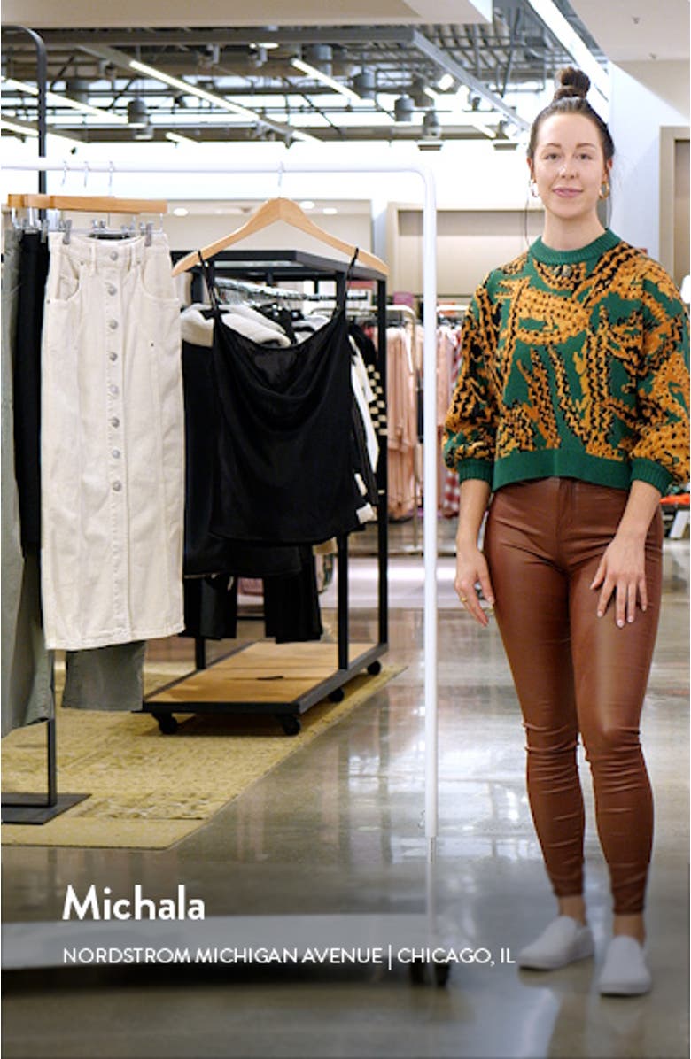 Layered Cowl Neck Corset Satin Camisole, sales video thumbnail