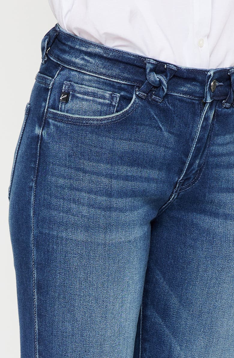 KanCan Dolores Mid Rise Slim Straight Fit Jeans, Alternate, color, Dark Wash