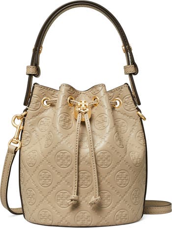 ☆Tory Burch☆Mini T Monogram Debossed Bucket Bag☆関税込み Tory Burch Mini T Monogram Debossed Bucket Bag | Nordstrom