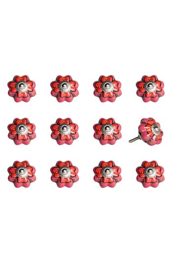 Kinetic 12-pack Knobs In Wavy Rose