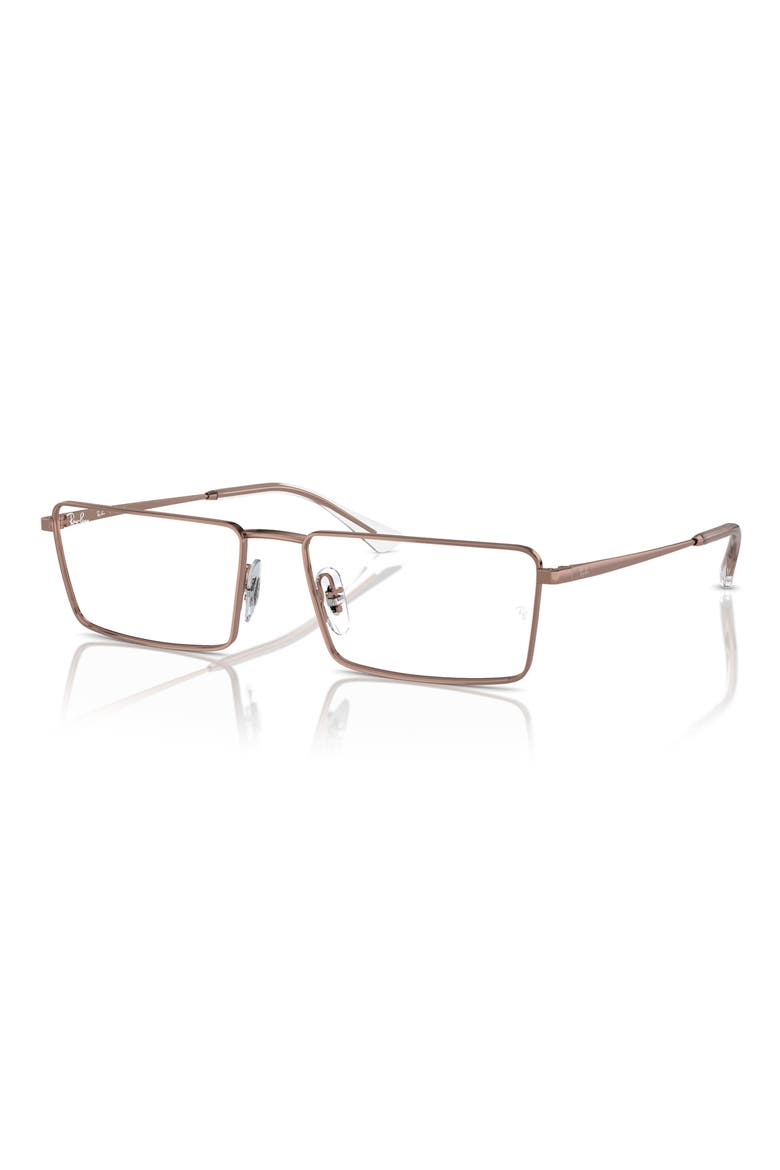 RX6541 56mm Rectangular Optical Glasses, Alternate, color, COPPER