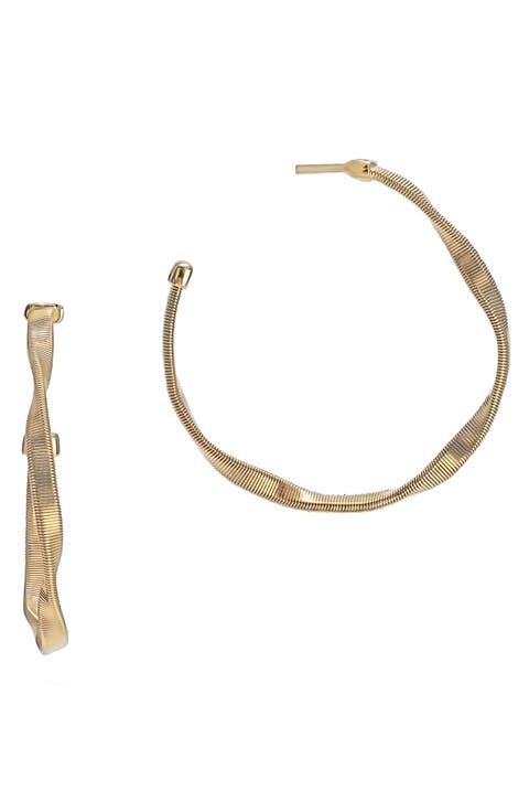 Marrakech 18K Yellow Gold Small Hoop Earrings