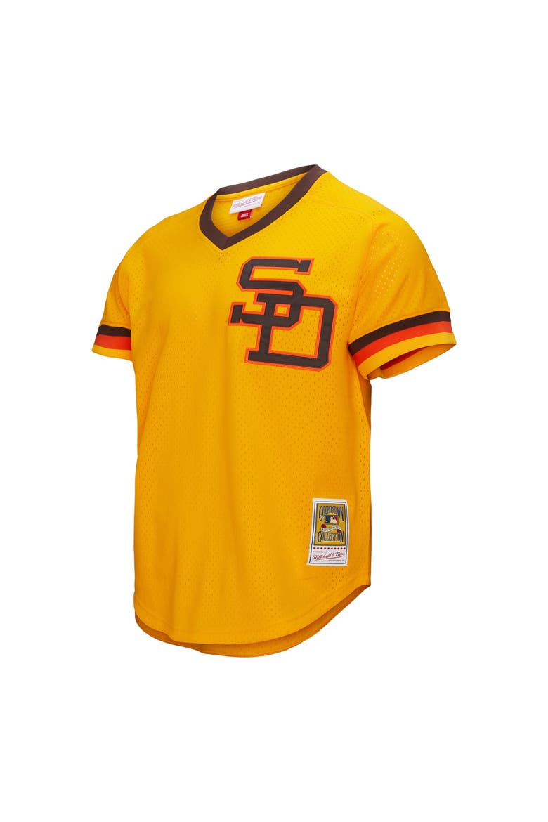 Men's Mitchell & Ness Tony Gwynn Gold San Diego Padres Big & Tall Cooperstown Mesh Batting Practice Jersey, Alternate, color, Gold
