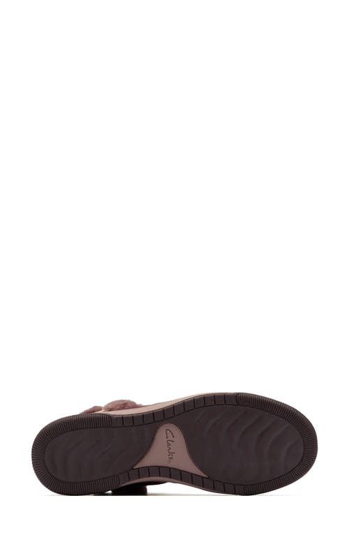 Clarks Breeze Fur In Burgundy