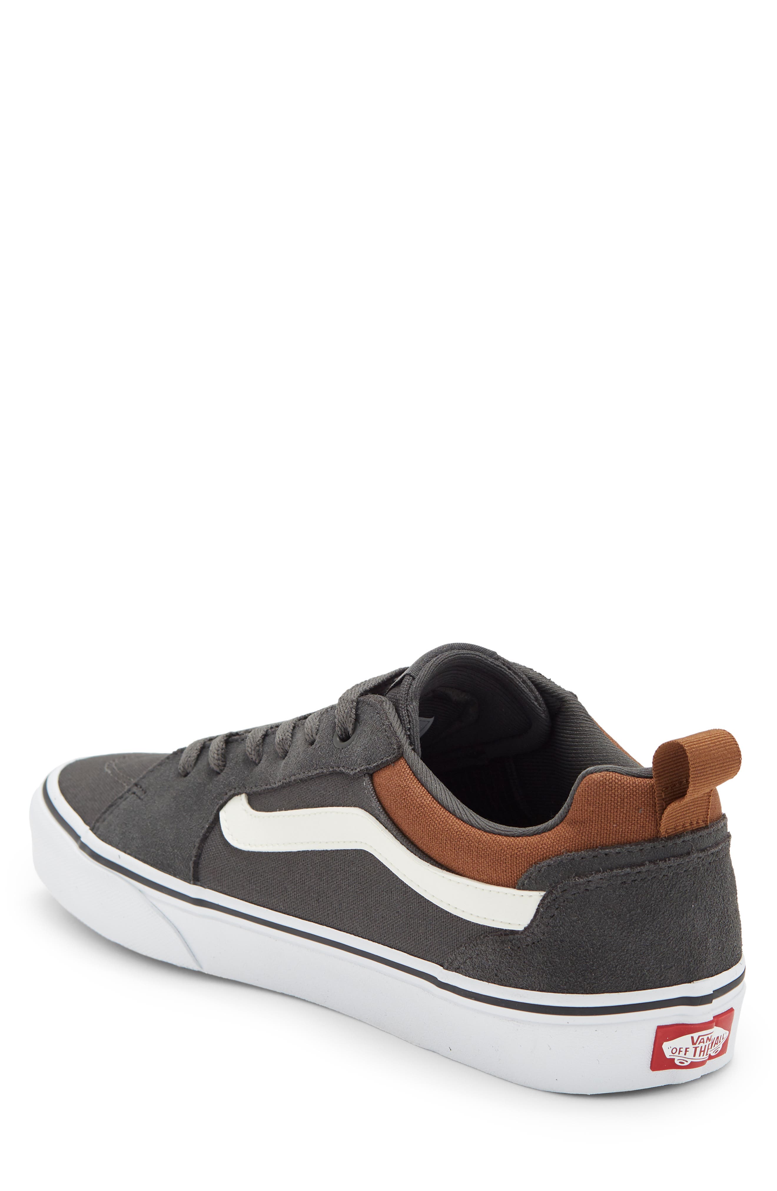 Filmore Low Top Sneaker, Alternate, color, SUEDE/ CANVAS DARK GREY/ WHITE