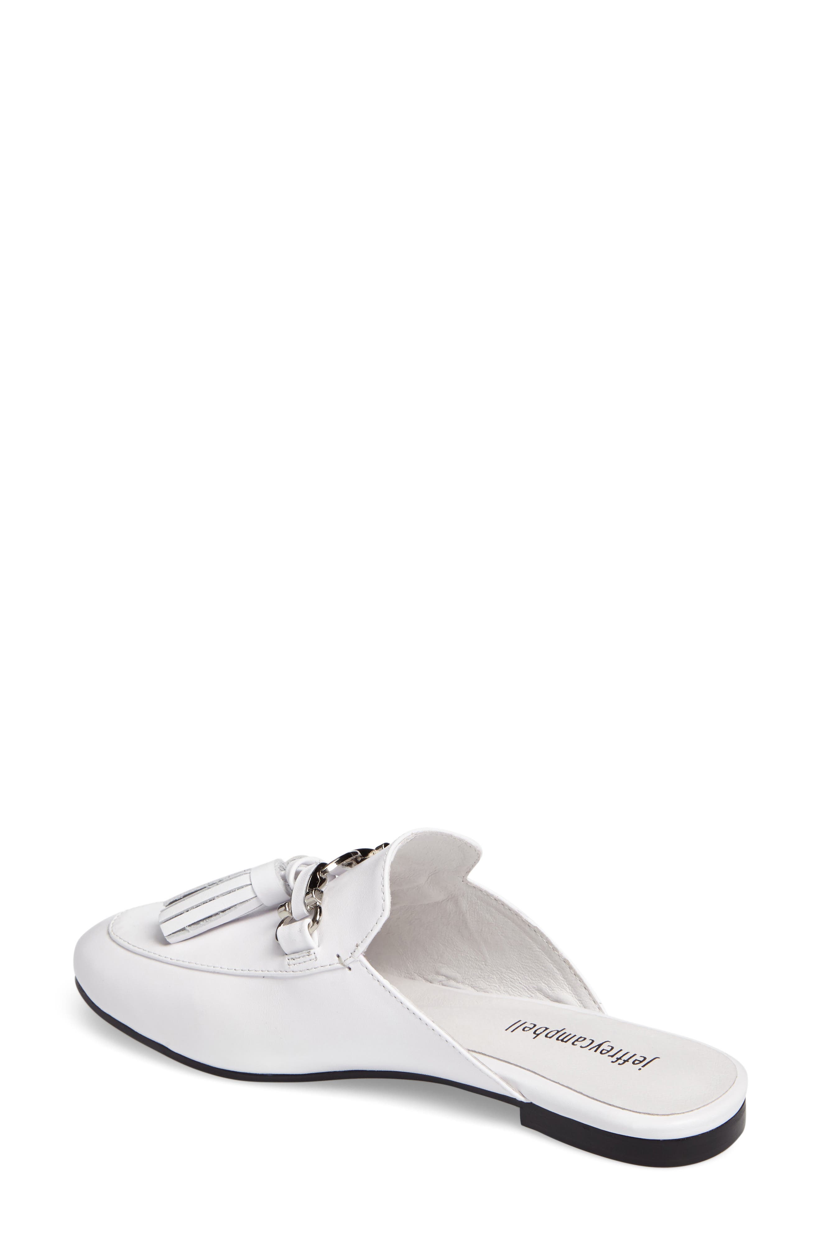Apfel Tassel Slide, Alternate, color, WHITE/ SILVER