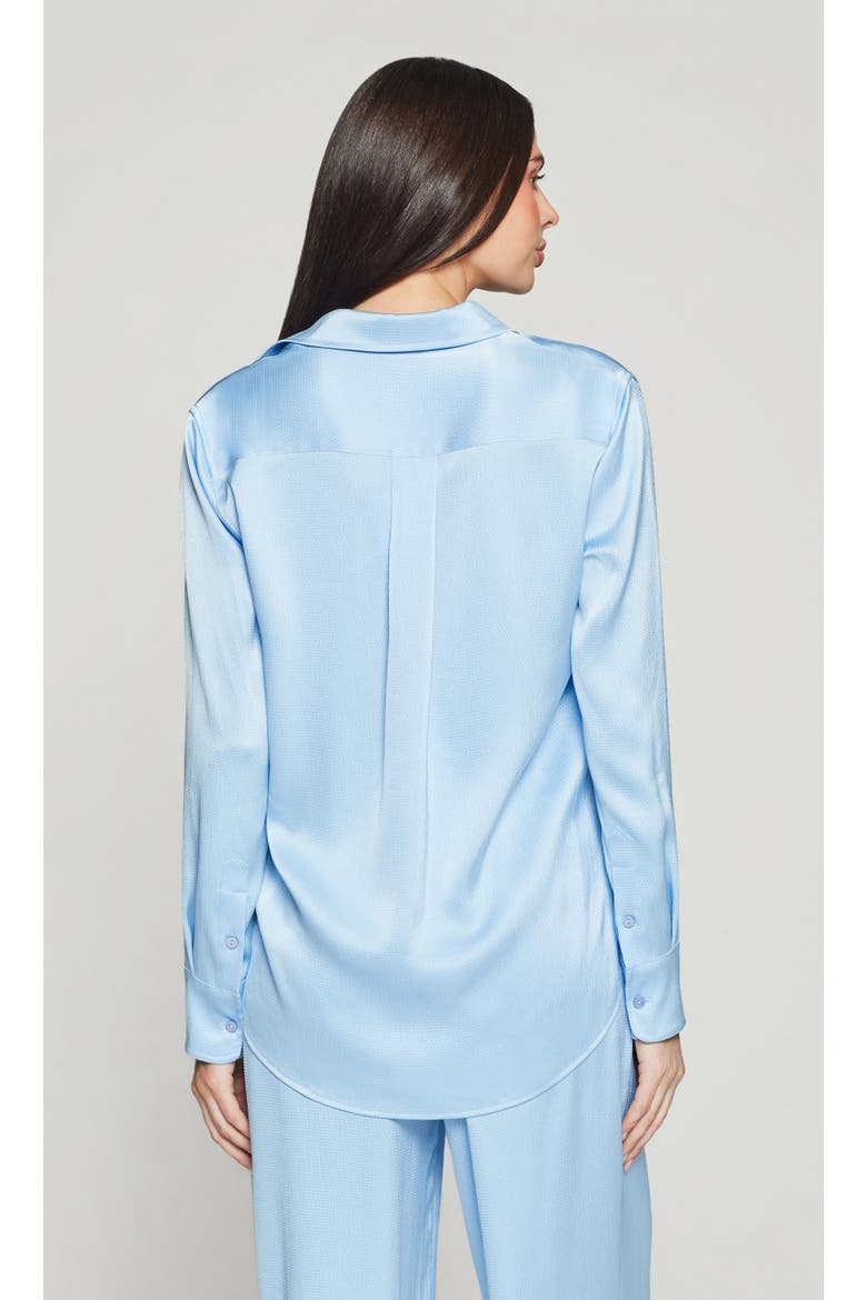 Lanier Hammered Satin Shirt, Alternate, color, Light Blue