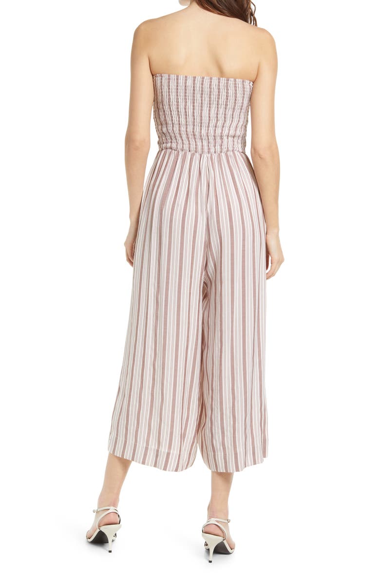 Bishop + Young Elva Strapless Jumpsuit, Alternate, color, 