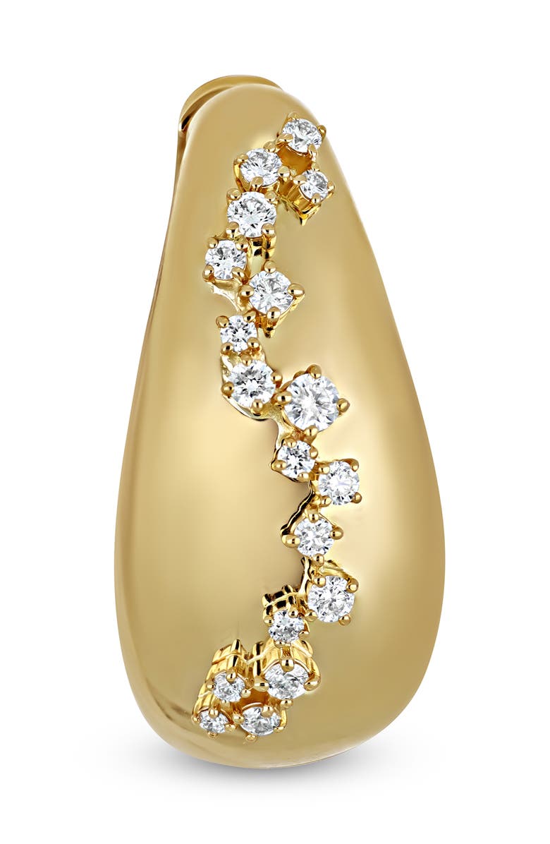 Bony Levy 18K Gold Mika Diamond Hoop Earrings, 20mm, Alternate, color, 