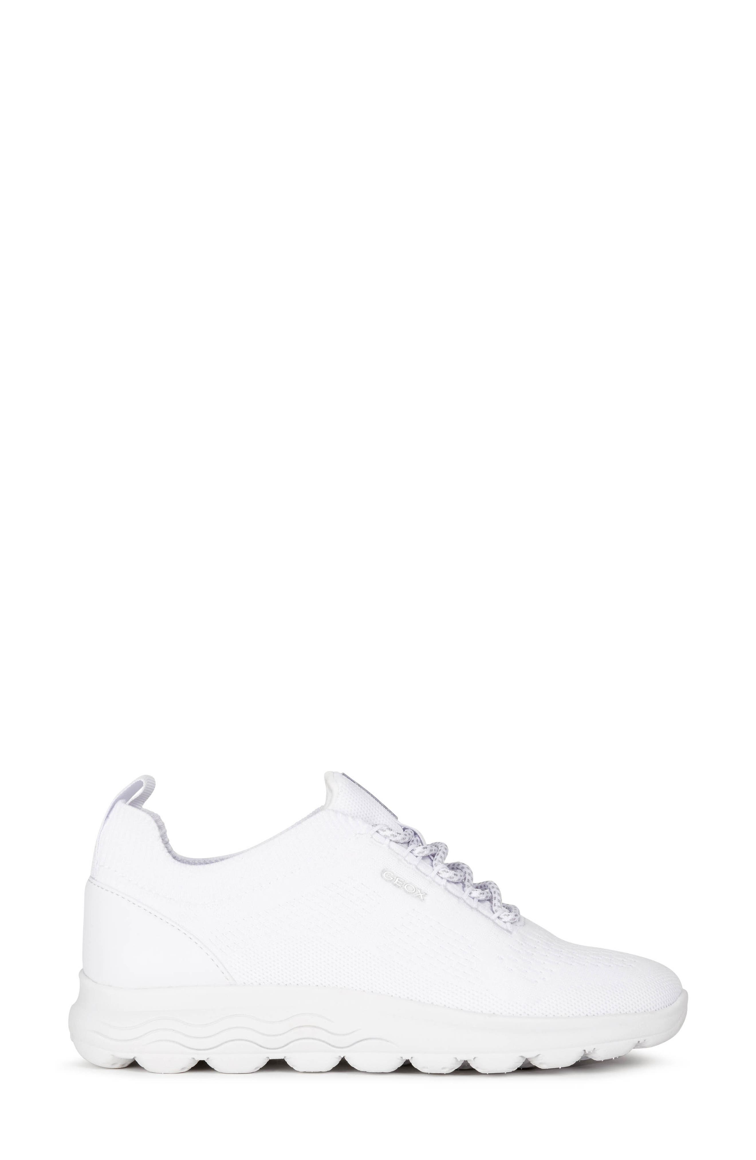 Geox Spherica Sneaker, Alternate, color, White