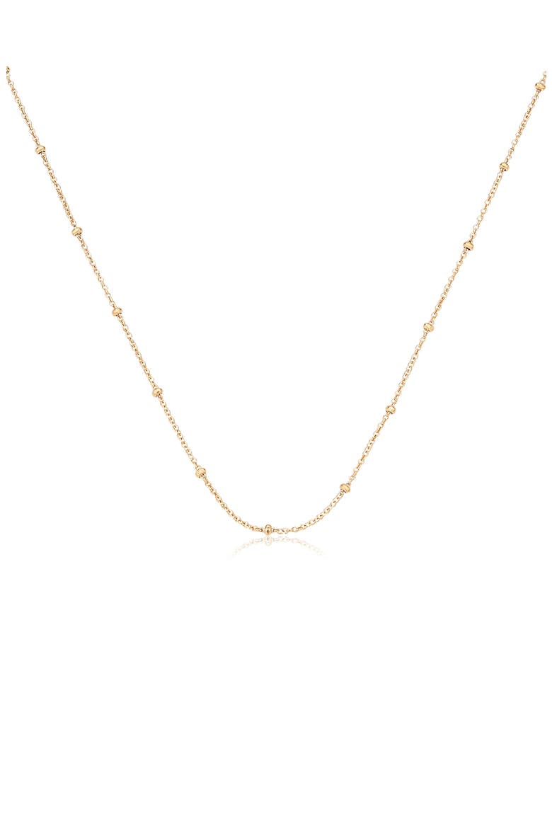 21-Inch Fine Beaded Chain, Alternate, color, GOLD