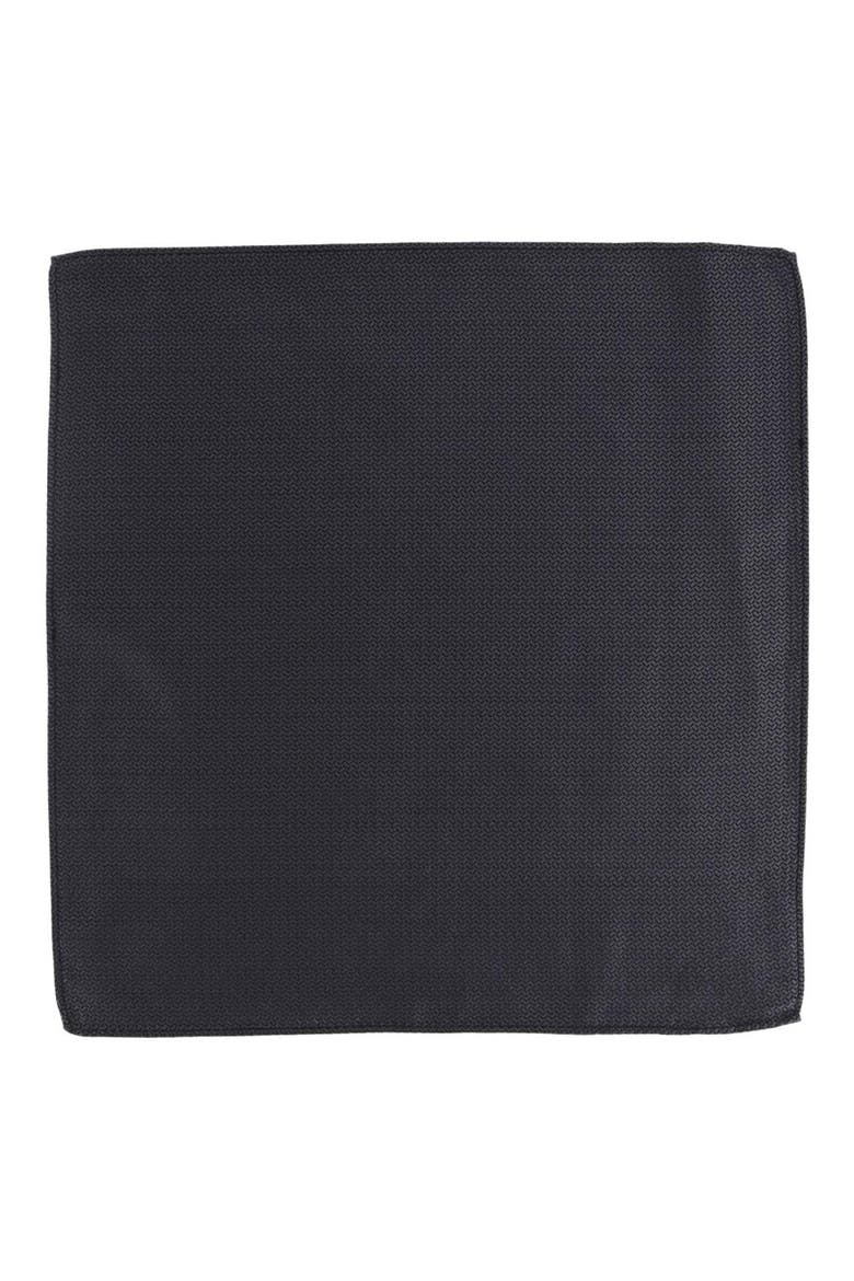 The Monte Bello Interlocked Silk Pocket Square, Alternate, color, BLACK