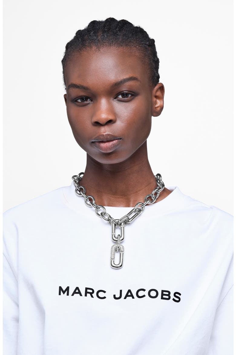 Pop J Marc Statement Necklace, Alternate, color, SILVER/CRYSTAL