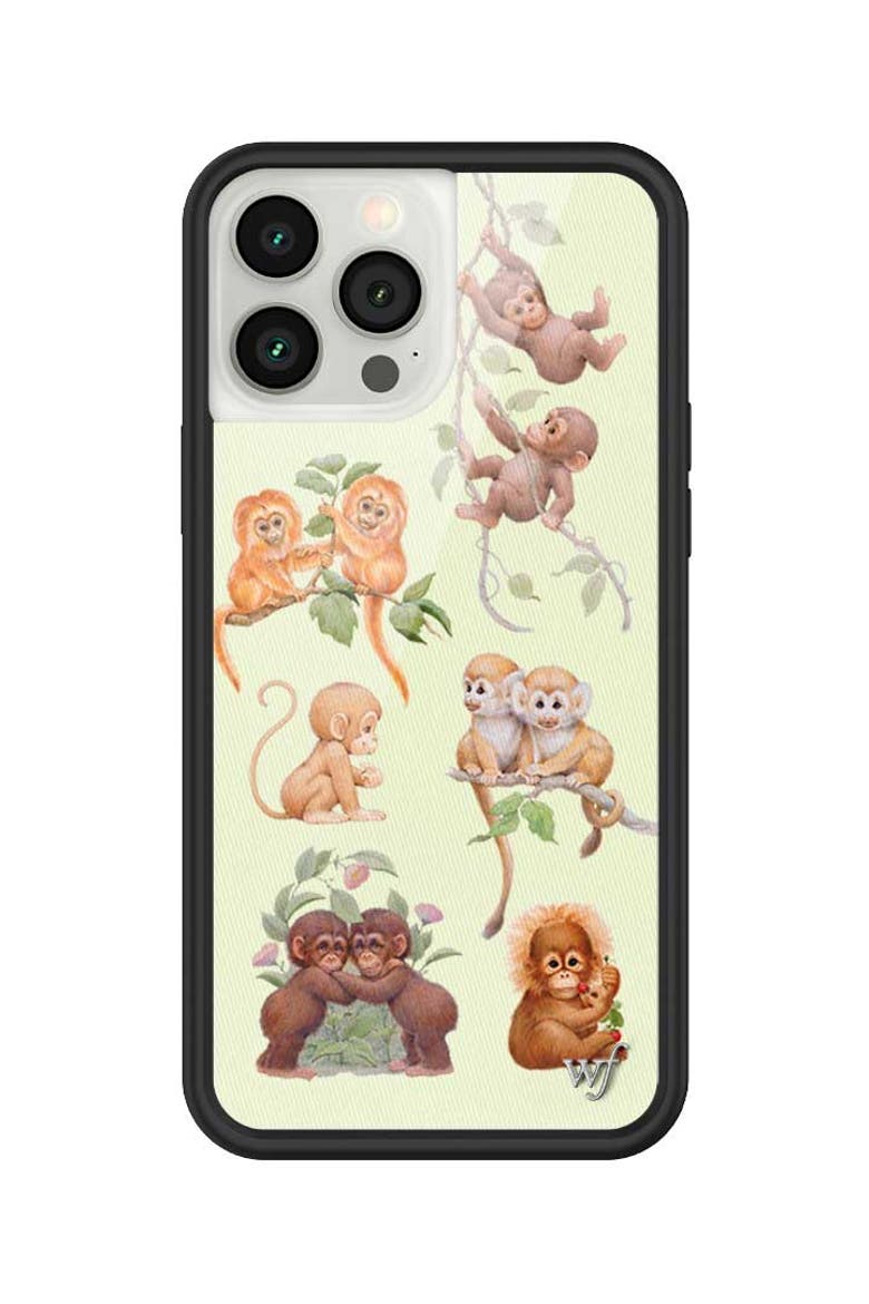 Monkey Biz iPhone Case, Alternate, color, Green