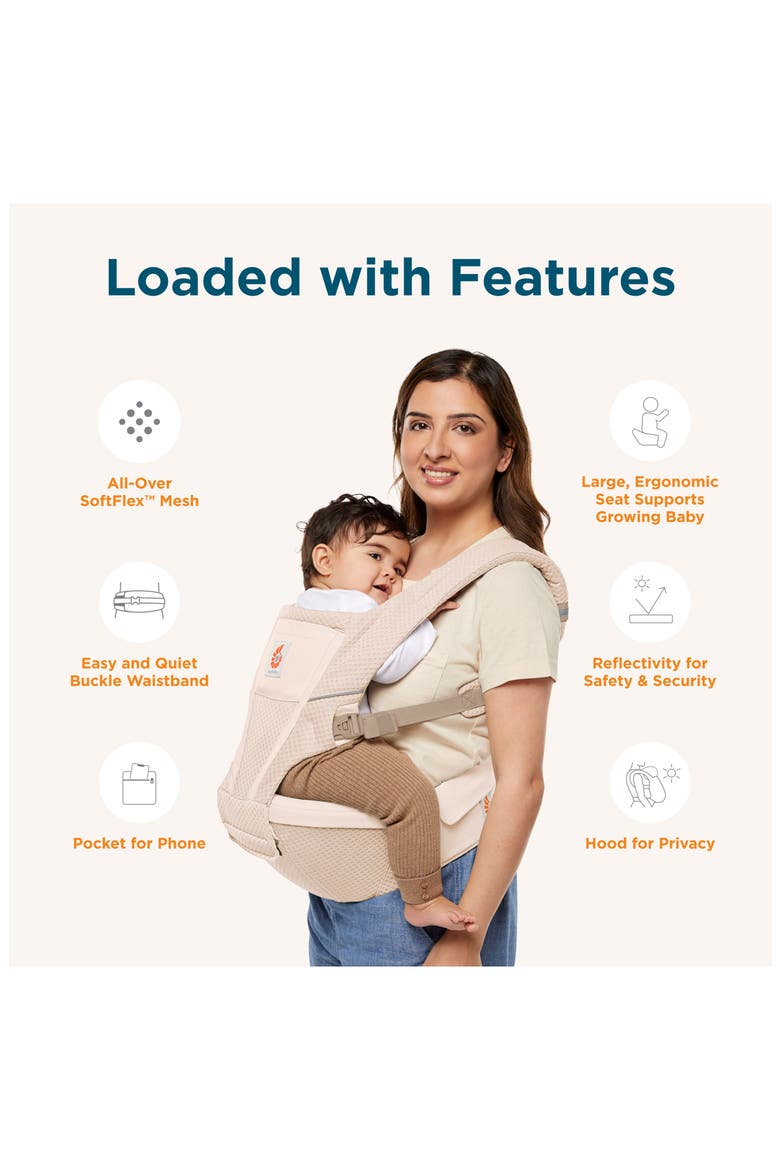 Alta Hip Seat Baby Carrier, Alternate, color, NATURAL BEIGE