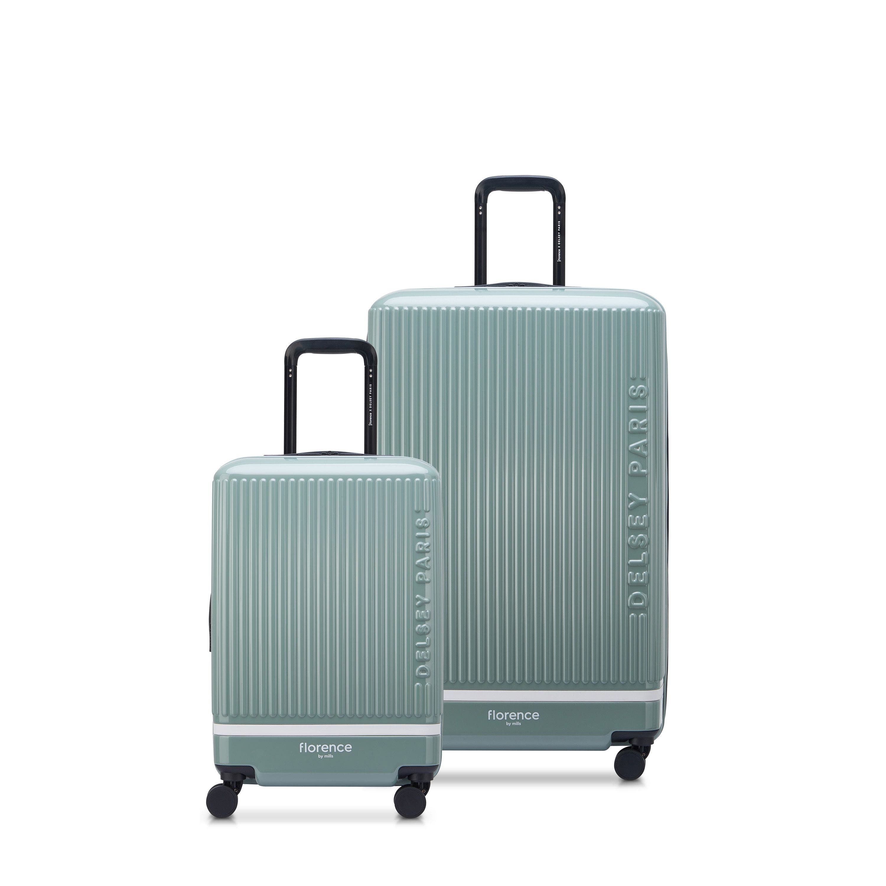 Florence by Mills 2 Piece Set - Spin Me Away Expandable 20" Carry-On Spinner & 29" Large Spinner Set, Main, color, Sage Green