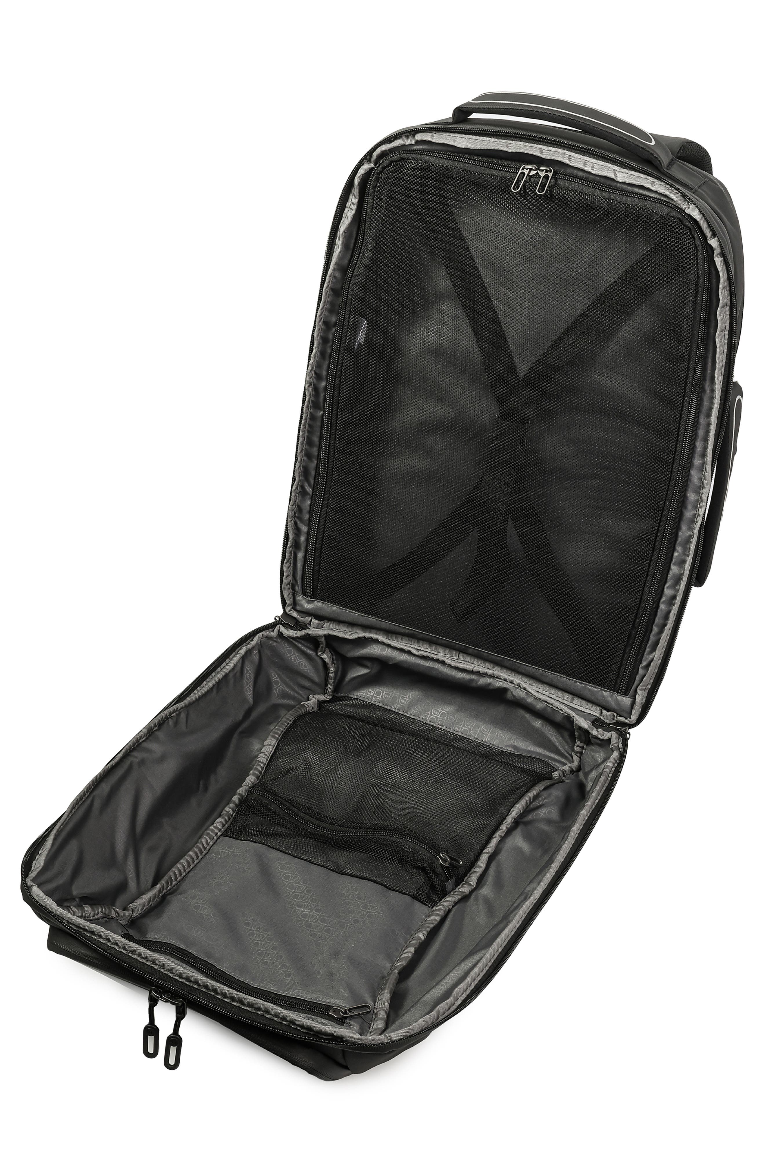 Hedgren Trip Large Expandable Recycled Polyester Travel Backpack, Alternate, color, Coated Black