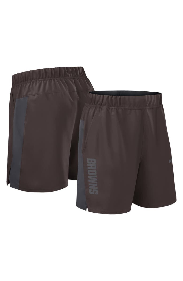 Nike Men's Nike Brown Cleveland Browns Woven Victory Performance Shorts, Alternate, color, Brown