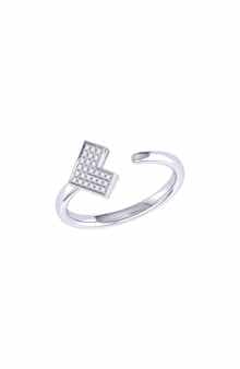 LuvMyJewelry Home One Way Open Ring - 0.06ct.
