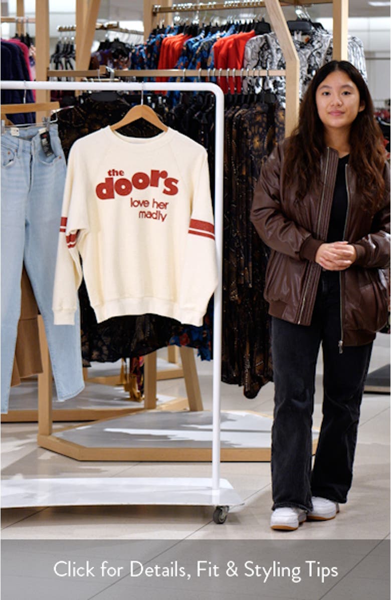 The Doors Love Her Madly Cotton Graphic Sweatshirt, sales video thumbnail