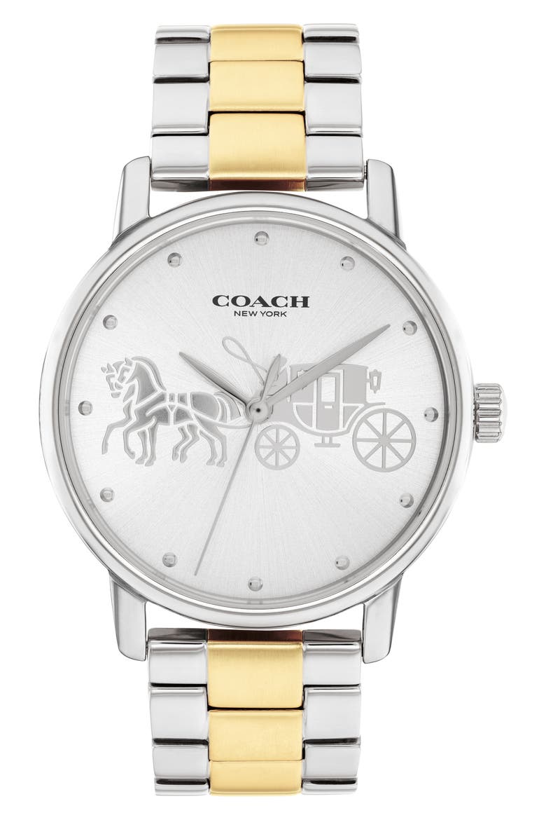 Grand Bracelet Watch, Main, color, SILVER WHITE
