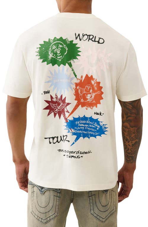 True Religion Speech World Tour Graphic T-shirt In Neutral