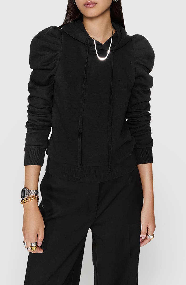 Rebecca Minkoff Janine Puff Shoulder Hoodie, Main, color, 