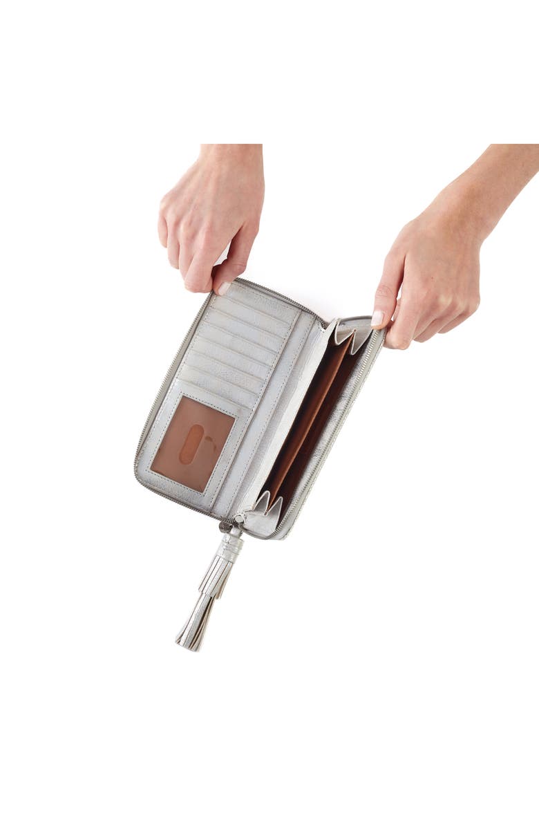 HOBO Large Nila Leather Zip Around Wallet, Alternate, color,