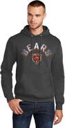 STARTER Men's Starter  Charcoal Chicago Bears Arch Over Logo Pullover Hoodie