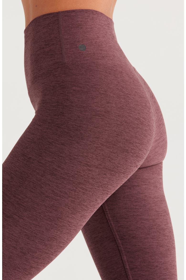 Renew Mélange High Waist Leggings, Alternate, color, BURGUNDY FUDGE MELANGE