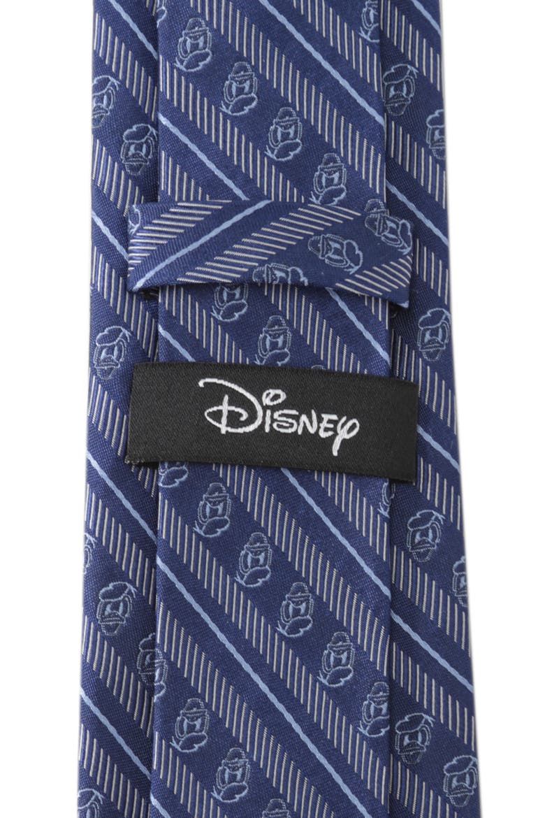 x Disney Donald Duck Stripe Silk Tie, Alternate, color, BLUE