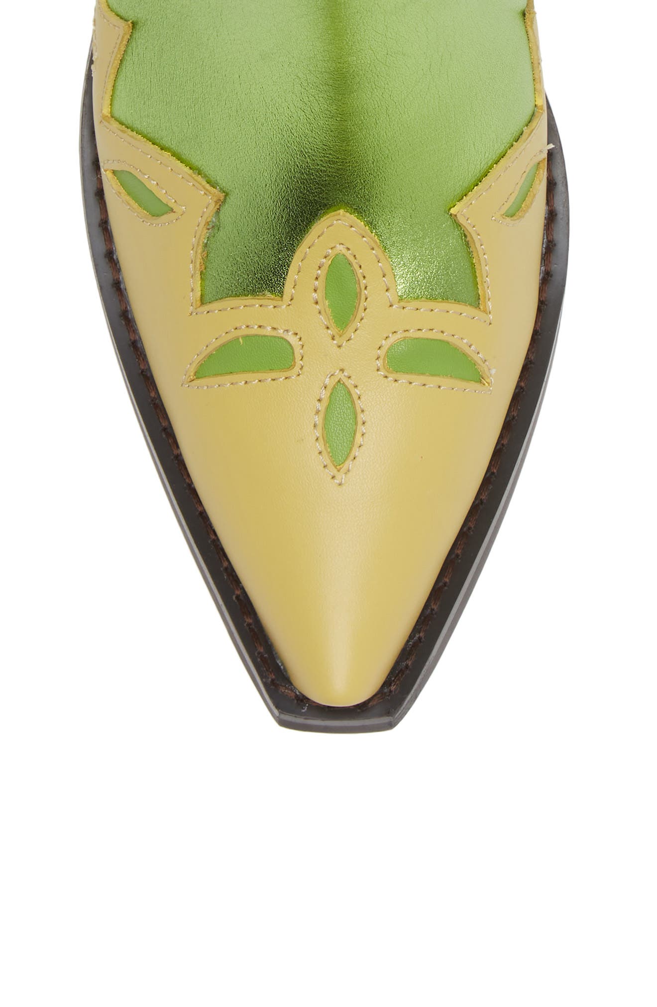 Looney Patch Western Boot, Alternate, color, GREEN
