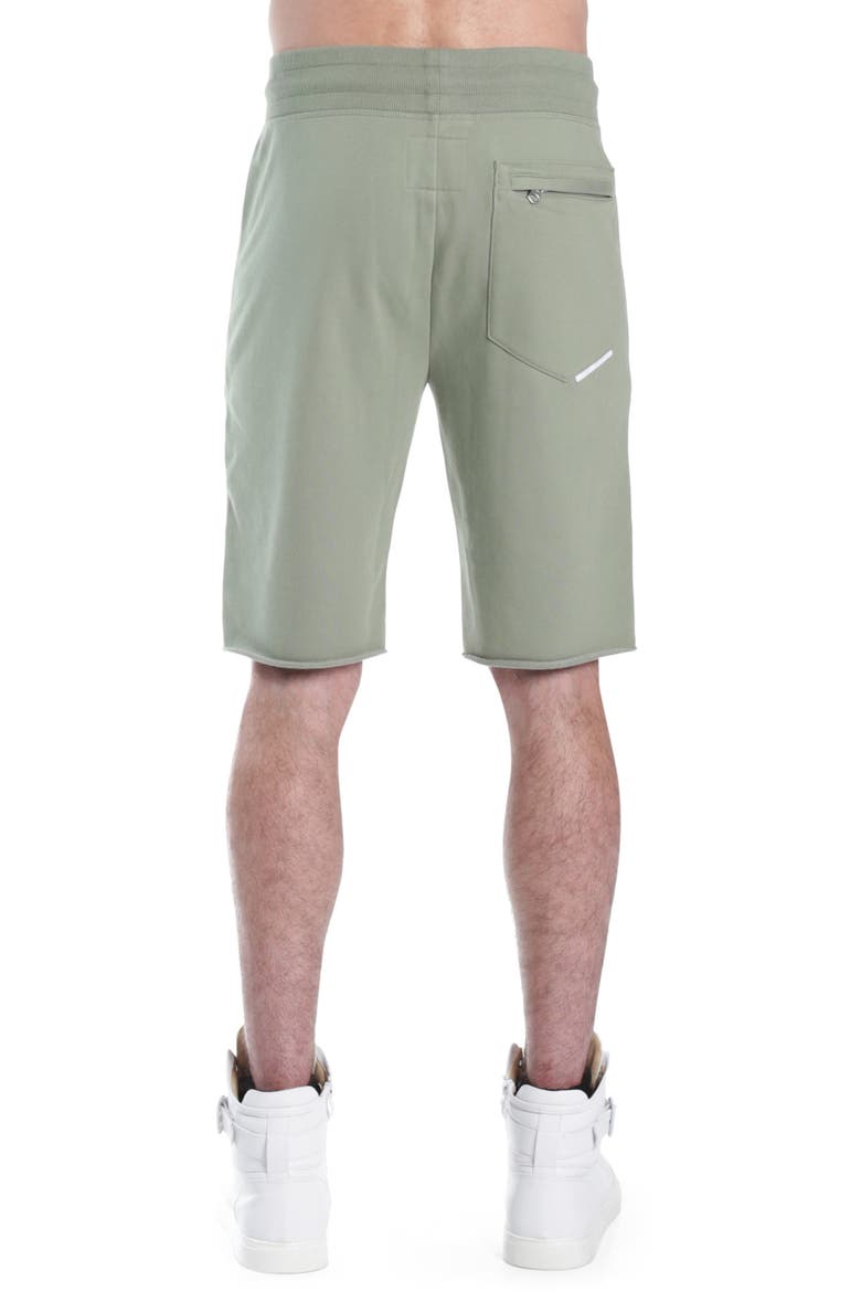 Logo French Terry Sweat Shorts, Alternate, color, GREEN