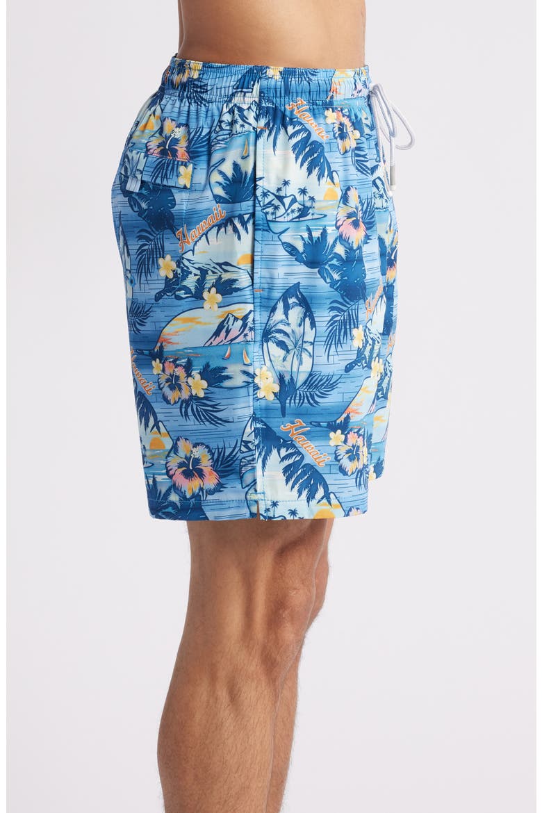 Naples Ocean Echos Swim Trunks, Alternate, color, POOL TILE
