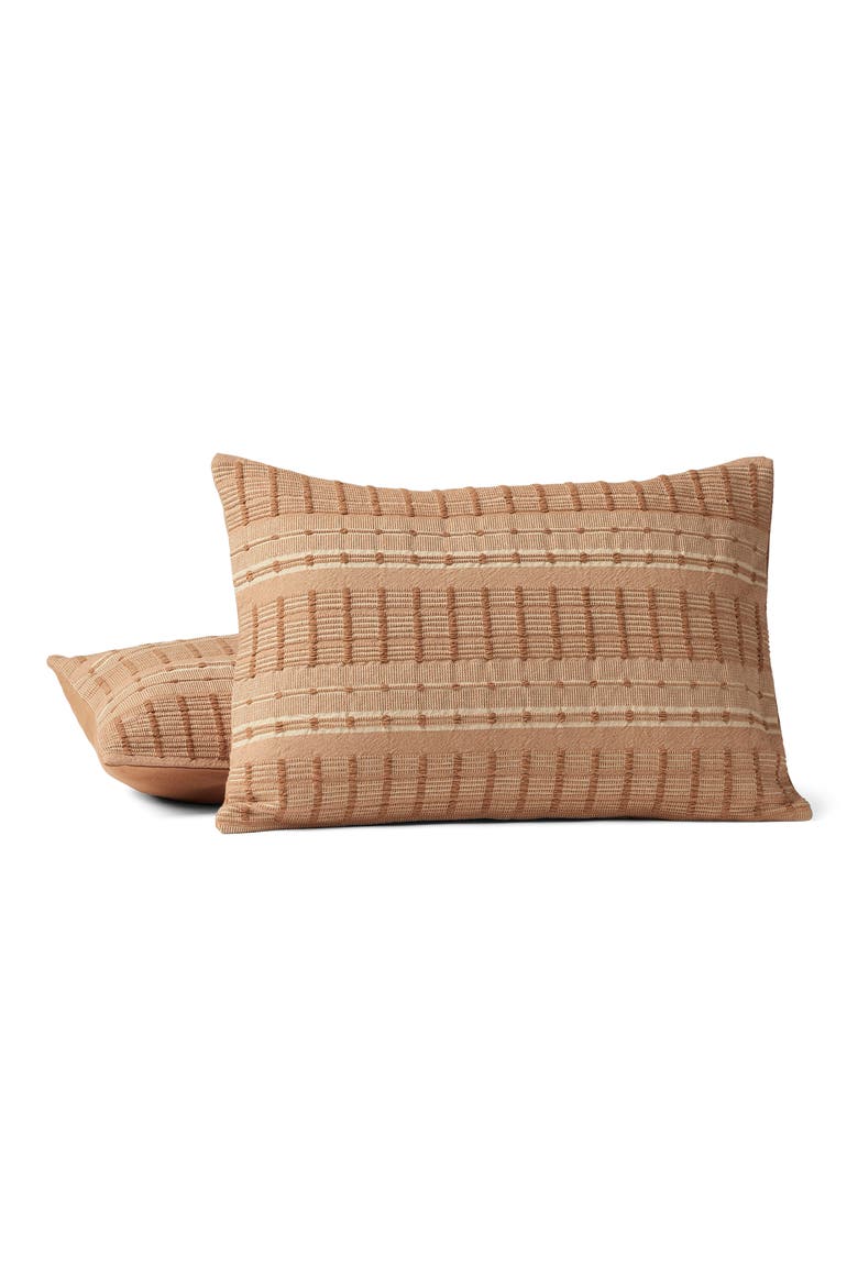 Sea Ridge Organic Cotton Pillow Cover, Main, color, GINGER