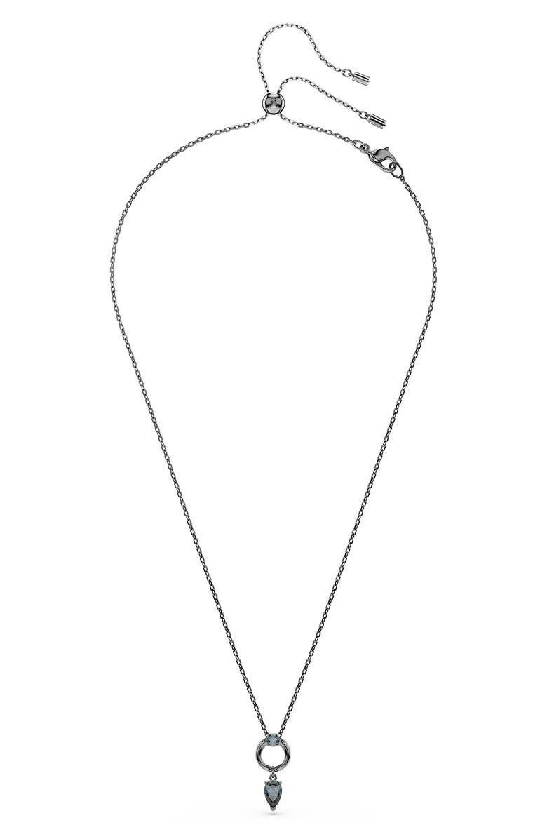 Swarovski Mesmera Pendant Necklace, Alternate, color, Grey/ Silver