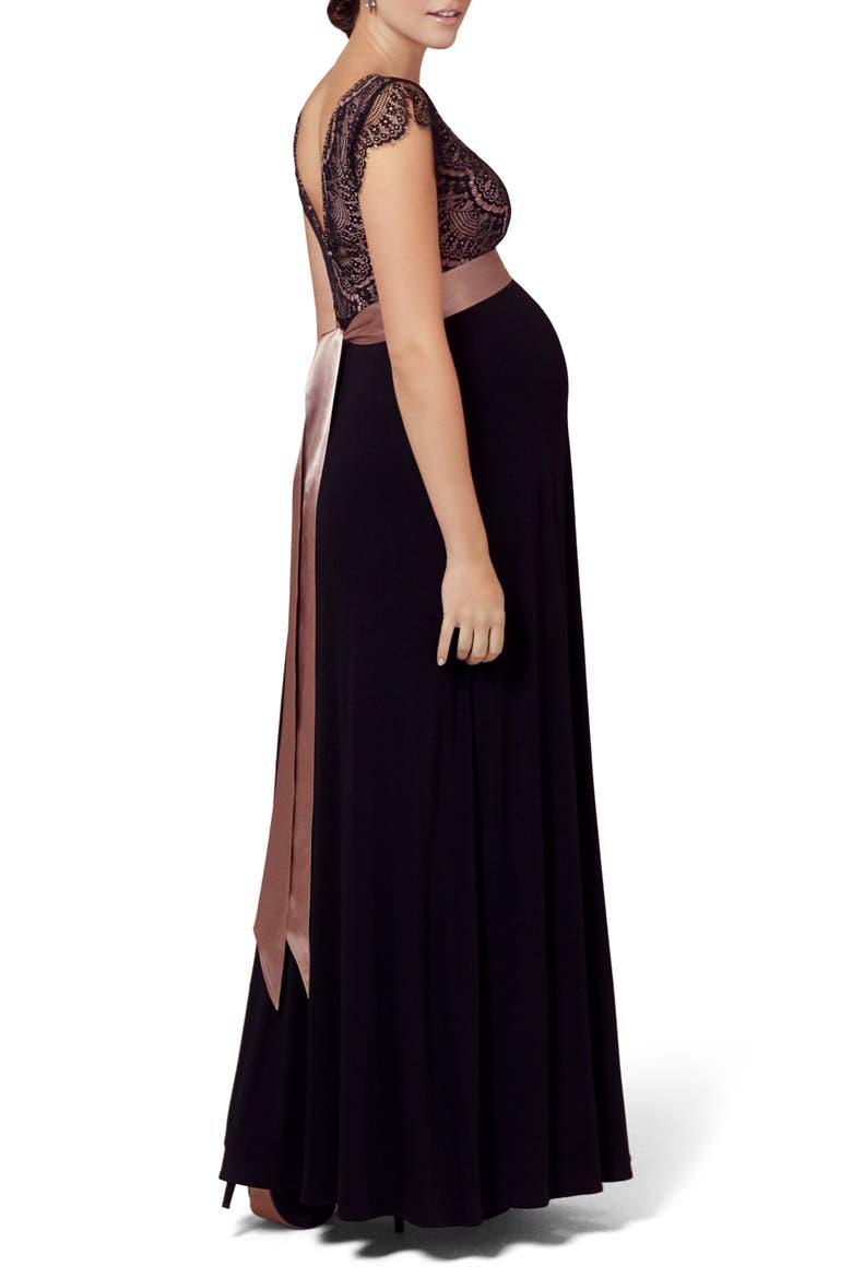 Rosa Maternity Dress, Alternate, color, BLACK